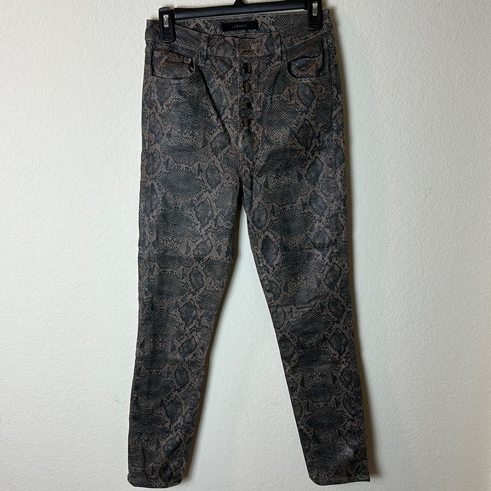 Jbrand snake skin skinny jeans “lillie “
